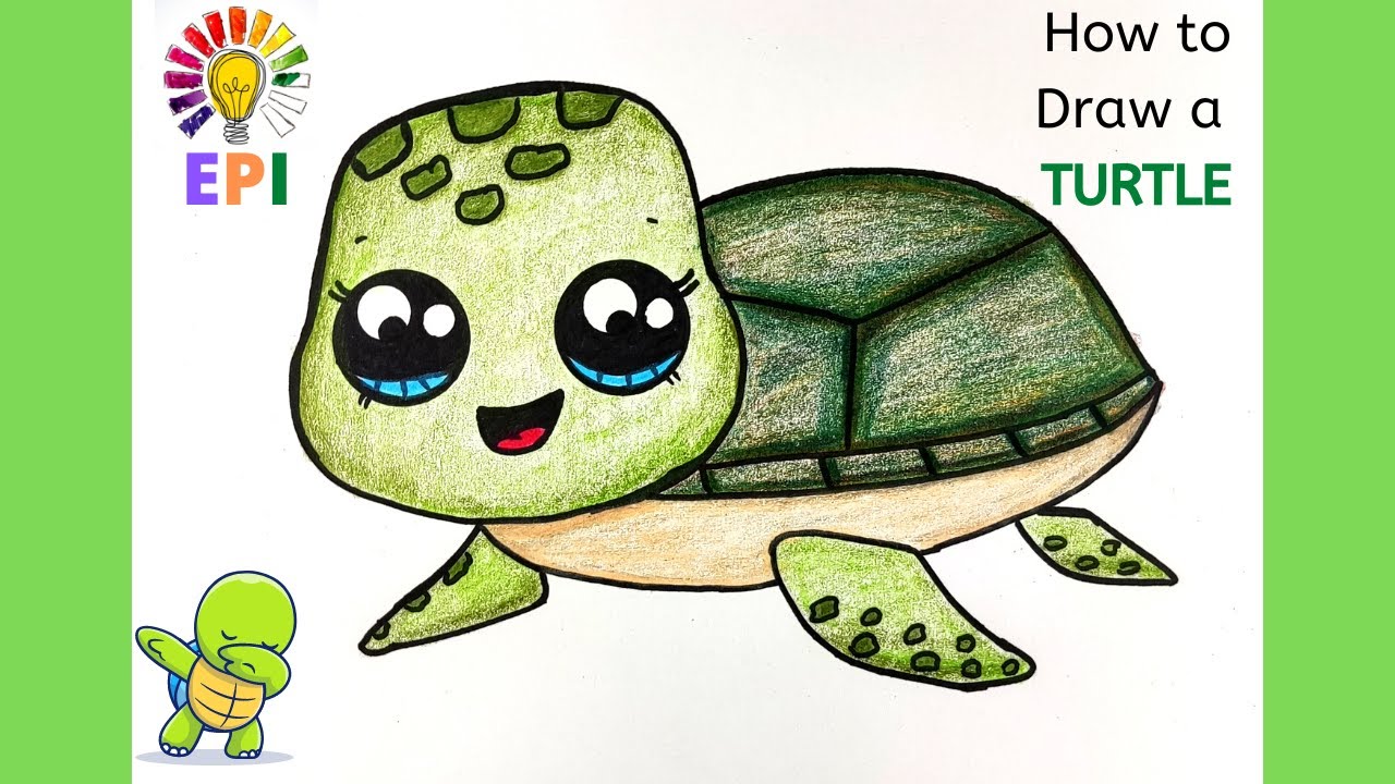 HOW TO DRAW A CUTE TURTLE EASY PAINTING IDEA YouTube how-to-draw-a-cute-turtle-easy-painting-idea-youtube