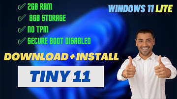 Windows 11 Lite ! 🔥Tiny 11 🔥 Enjoy Windows 11 on Unsupported and Low-End PC ! ONLY 2GB RAM!!