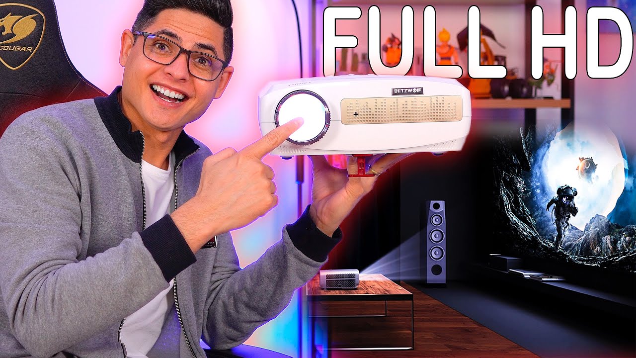 TOP? Projetor BlitzWolf BW-VP9 com ANDROID! Cinema em CASA? Unboxing e Impressões