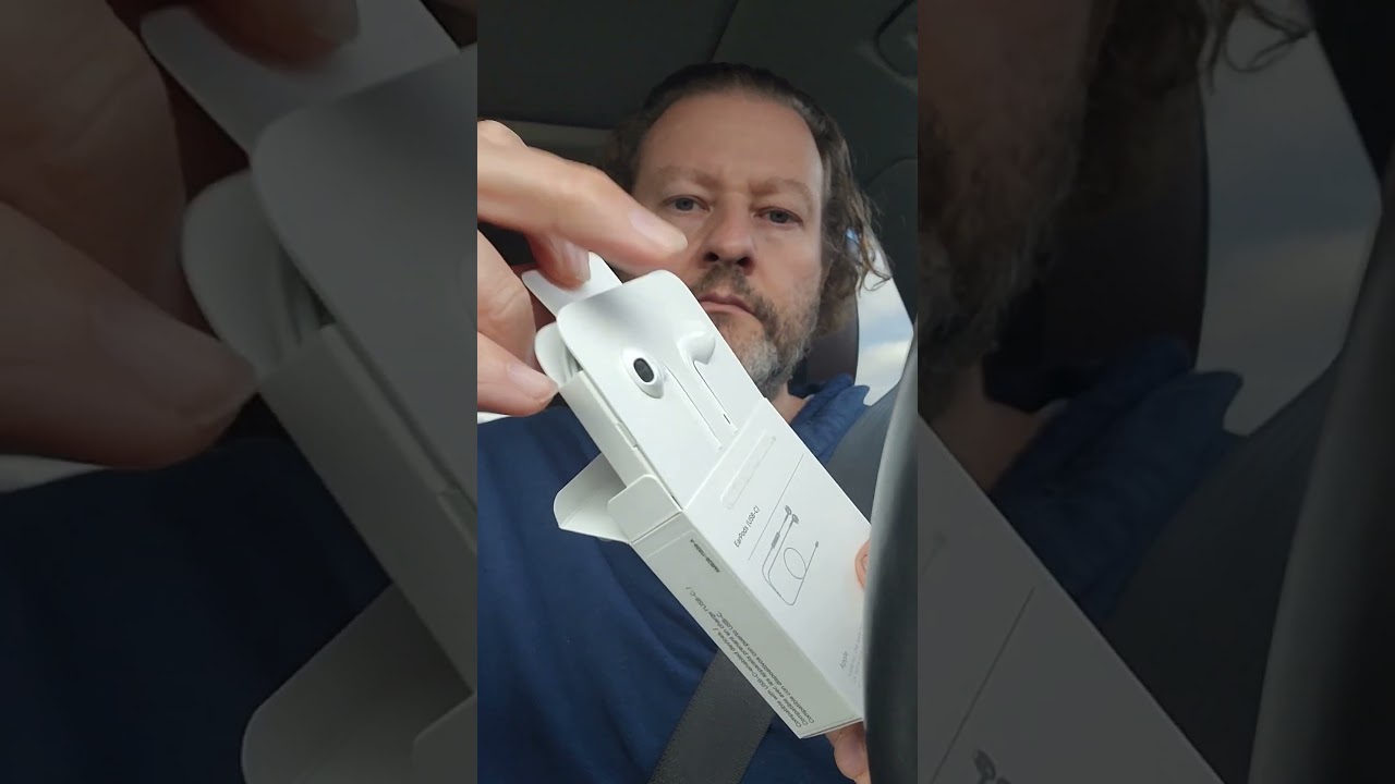 unbox earpods with USB-C for Apple and other devices with lossless audio support 