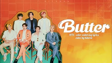 BTS (방탄소년단) — Butter Color Coded Lyrics ENG