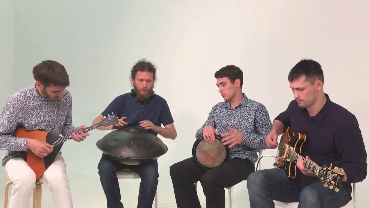 Three Pandas and the Moon - Handpan, Balalaika, Darbuka, Guitar, HD 2017