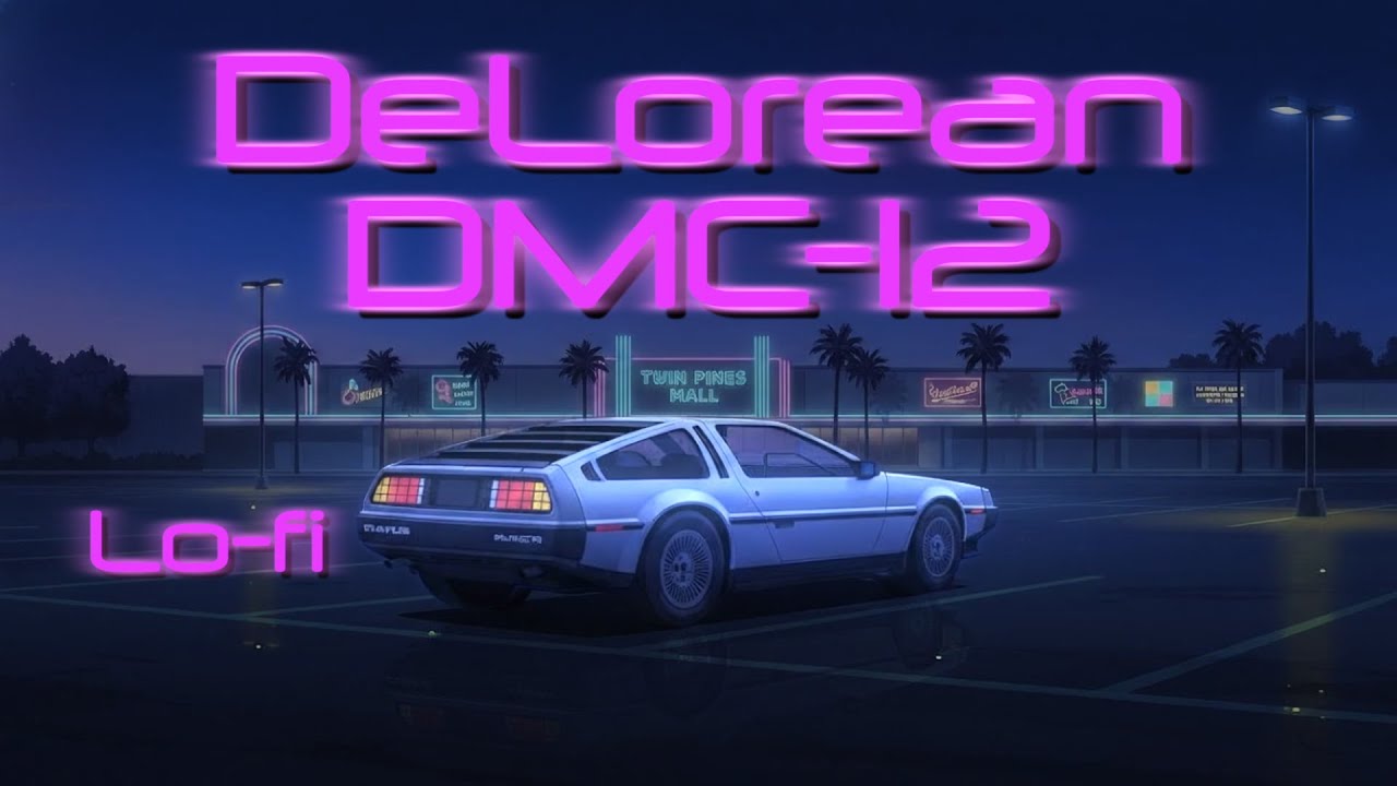 DeLorean DMC-12 – Tachyon Sleep | Lofi Synthwave Music | 80s Retrowave Study Beats