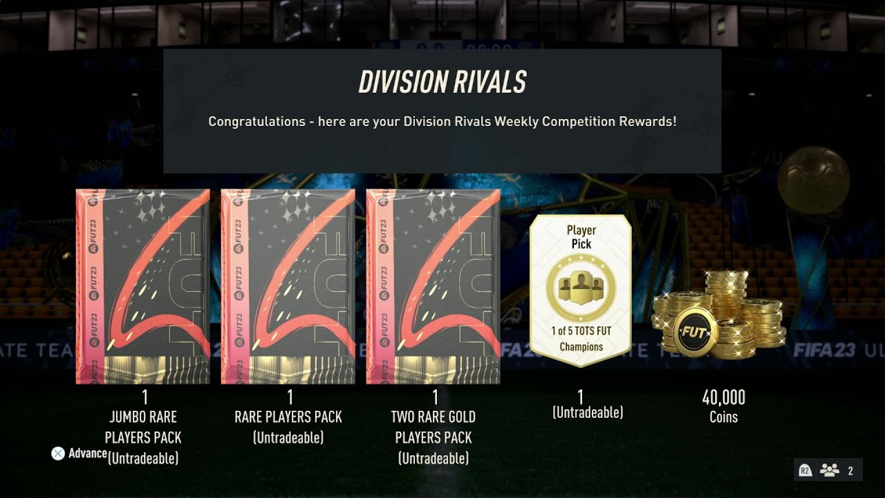2x 1 of 5 TOTS FUT Champion Season Rewards Opening - FIFA 23 Ultimate ...