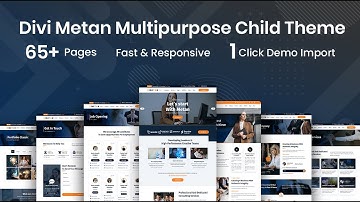 Metan Divi Child Theme - One Click Demo Import