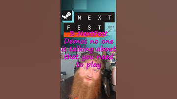 No one is talking about these 3 NextFest demos and I think they should be #shortsgaming