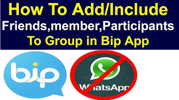 How to add someone to group in bip app | Add Friends to group in bip app