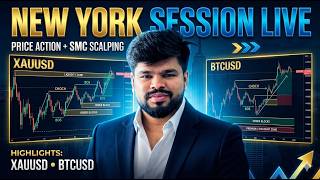XAUUSD LIVE TRADING| NEWYORK SESSION | GOLD & BITCOIN | FOREX HINDI | 8 JUNE