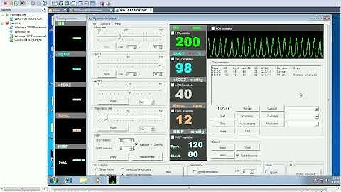 Vital Signs Simulator Look with Critical Speech