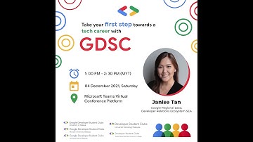 Take Your First Step Towards a Tech Career with GDSC