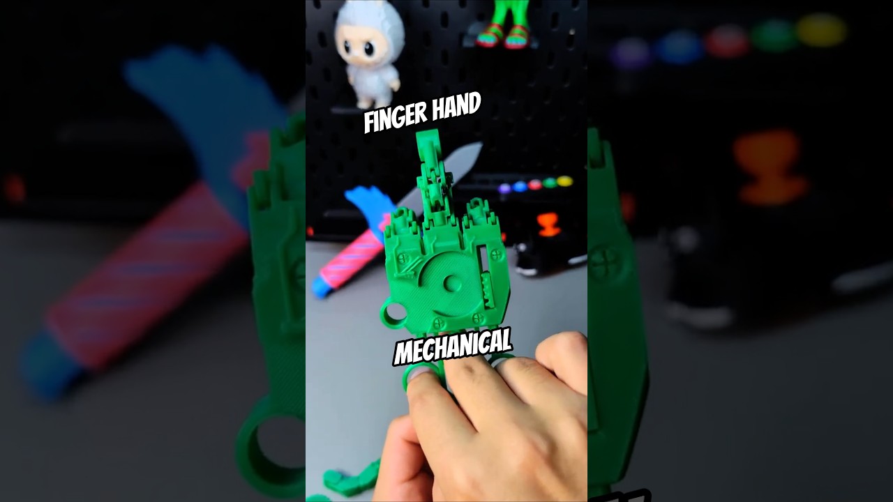 I 3D printed a 4 Finger Overengineered Mechanical Hand 