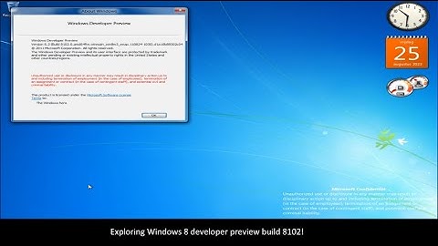 Exploring Windows 8 developer preview build 8102!