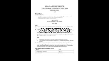 S2 GEOG TEST 2024 #katedapp #exam#education