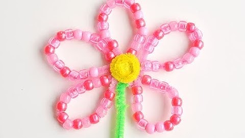Beaded Pipe Cleaner Flowers