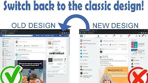 How to switch back to classic Facebook Layout