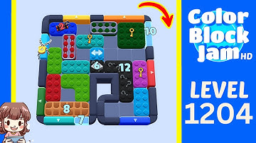 Color Block Jam Level 1204 Solution Walkthrough
