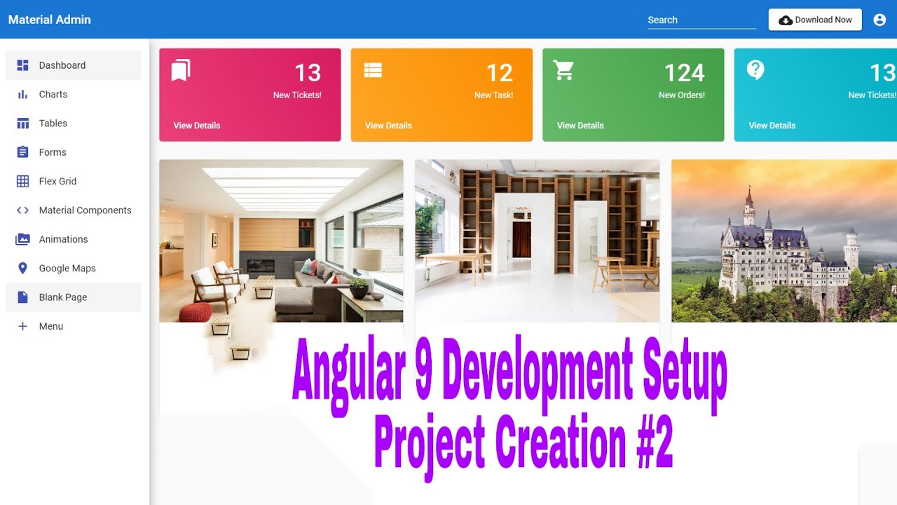 Angular 9 Admin Dashboard Development Environment Setup & Project ...