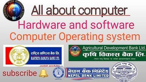 Computer ,Hardware Software IPOcycle computer operating system #Rbb #adbl #nbl #banking_preparation