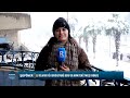 مراسلة روج آفا ترصد جانبا من تساقط الثلوج في مدينة قامشلو 