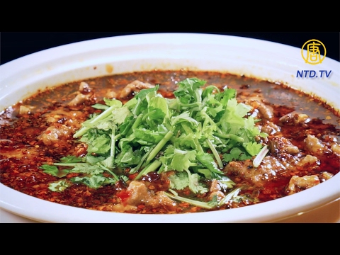 Sichuan Cuisine: Poached Sliced Beef in Hot Chili Oil