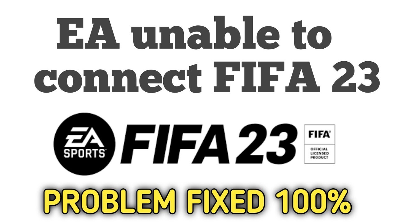 Error connecting to FIFA 23 ultimate team "we are sorry but there is an ...