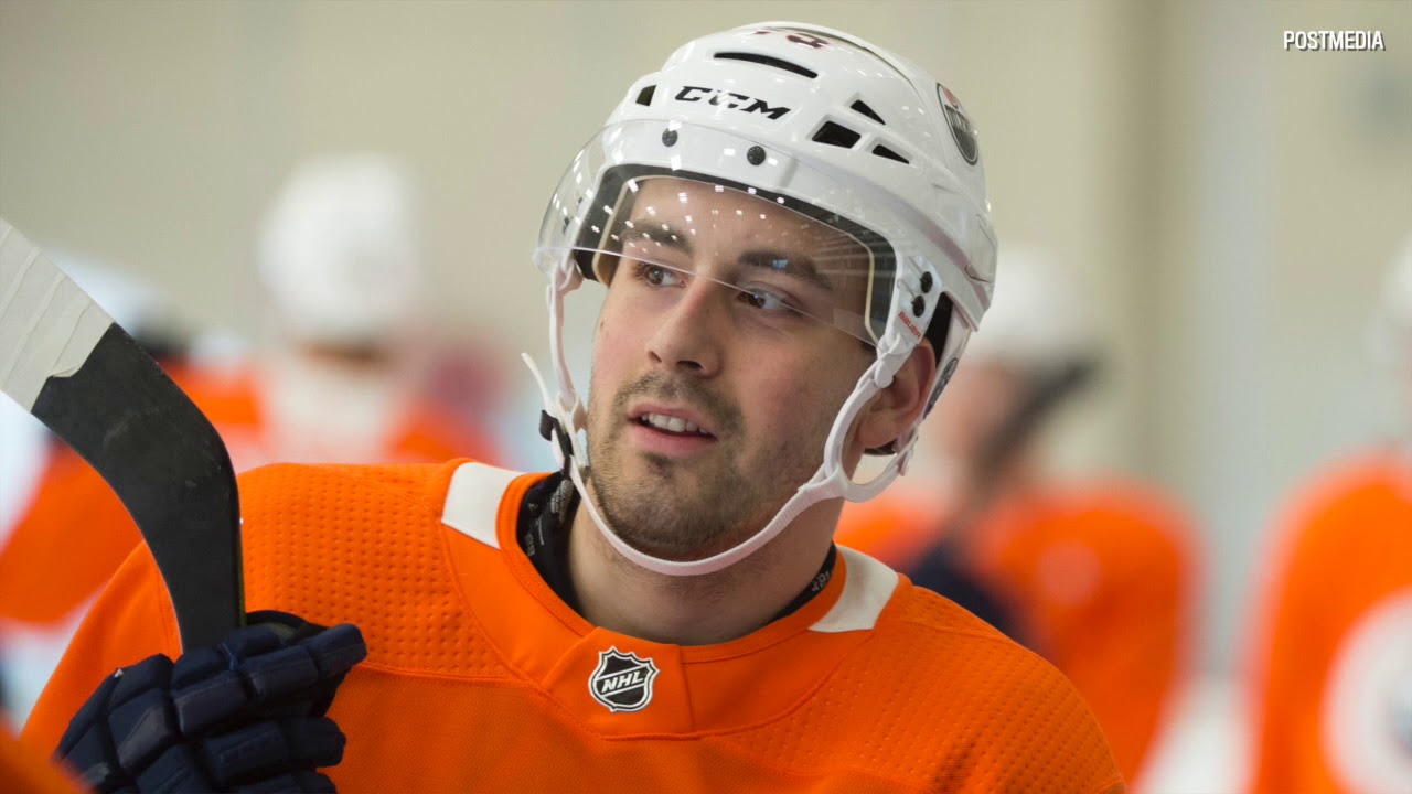 Edmonton Oilers rookie Evan Bouchard makes NHL debut in Sweden YouTube