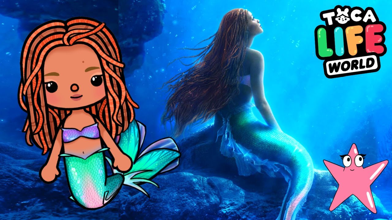 CREO a la NUEVA SIRENITA Disney de la película en Toca Life World con