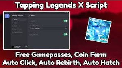 Tapping legends X Script Roblox
