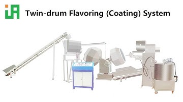 Automatic Twin-drum Octagonal Corn Puffs Flavoring (Seasoning/Coating) Machinery