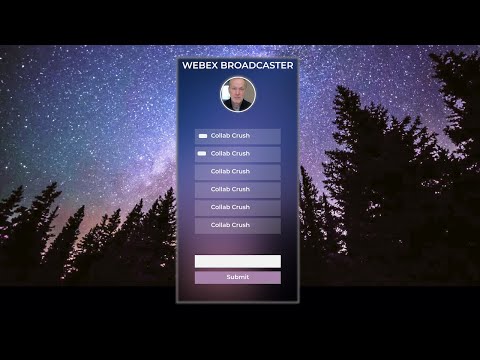 Webex API - How to Build a Broadcaster App for Webex