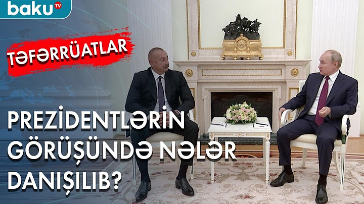 İlham Əliyev və Vladimir Putin görüşdə nələri müzakirə ediblər? - Baku TV