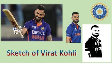 Sketch of Virat Kohli || King of Cricket || Magic of Coding || Python