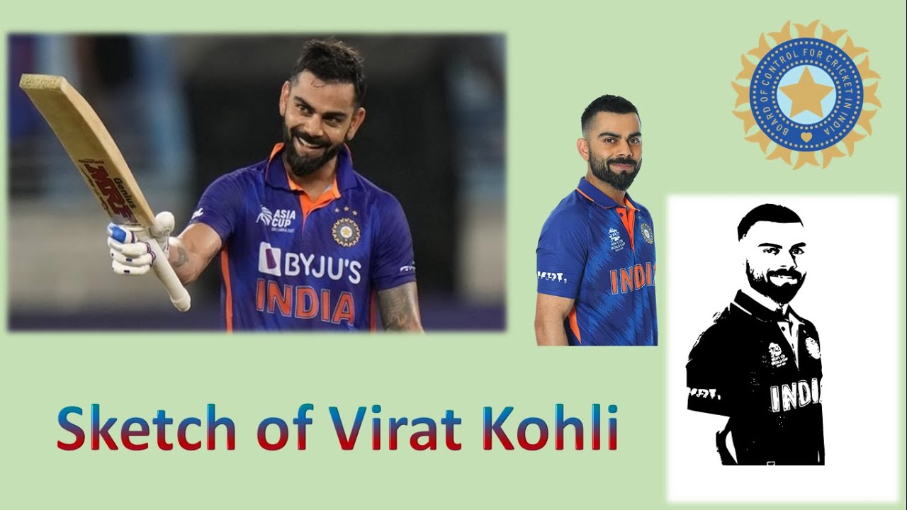 Sketch of Virat Kohli || King of Cricket || Magic of Coding || Python ...