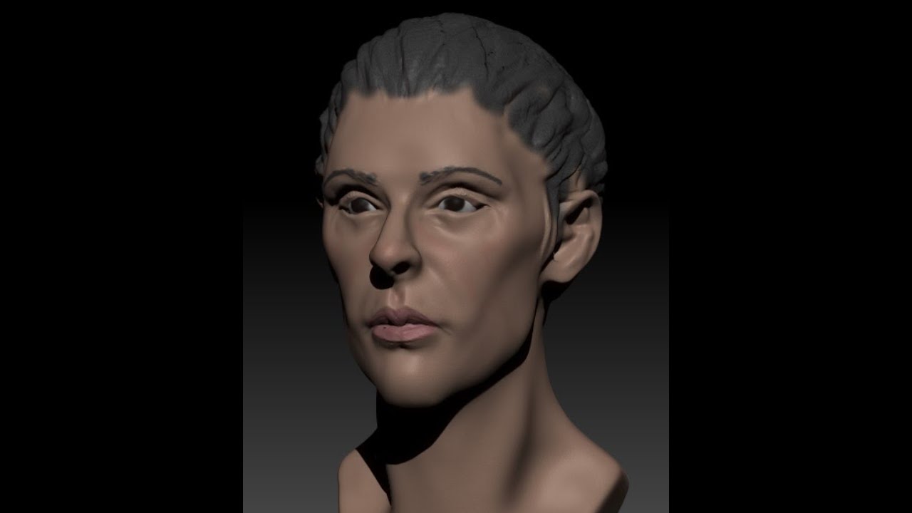 sculpting girl head in zbrush - timelapse - YouTube