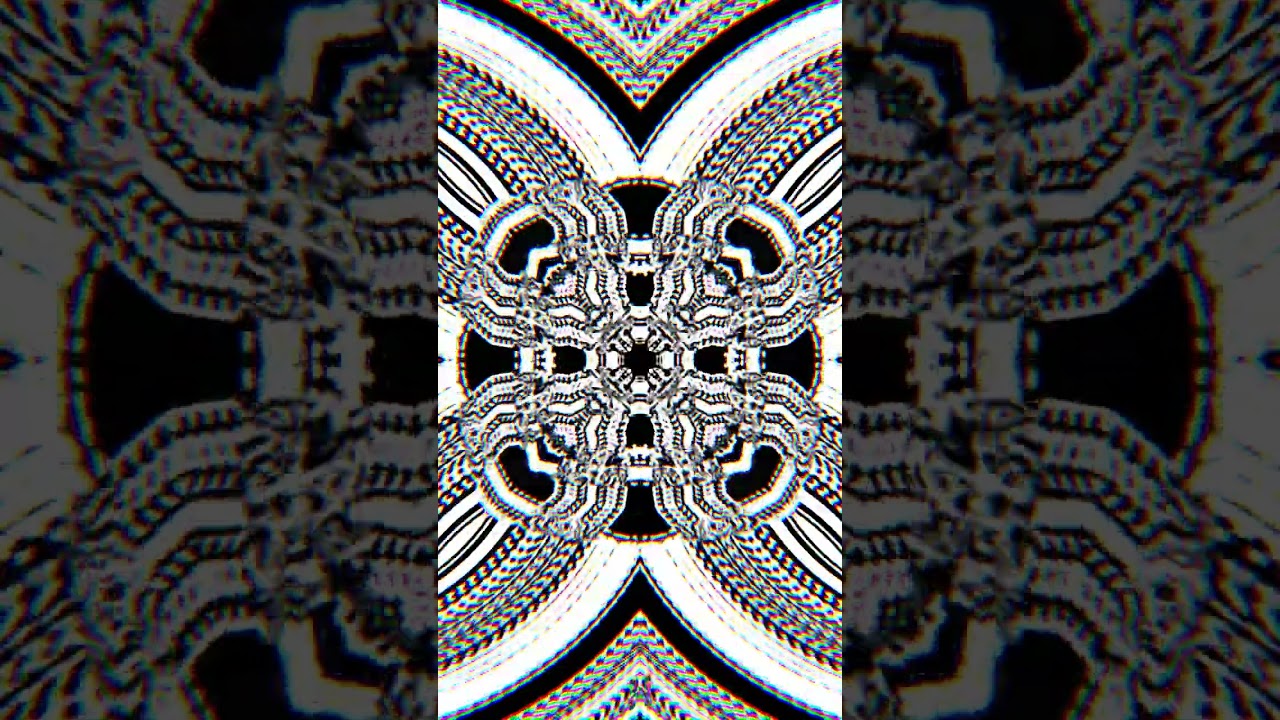 Mesmerizing Glitch Patterns: Kaleidoscopic Hypnotic Animations in Motion 
