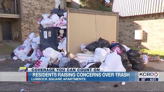 Residents at Lubbock Square searching for answers after no trash pickup