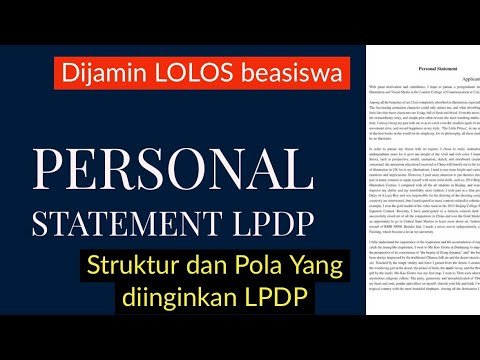 personal statement lpdp pdf