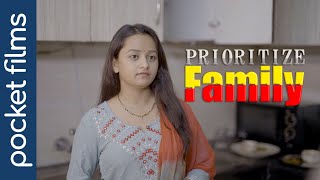 Prioritize Family | Ungrateful husband learns a lesson | Hindi Family Drama short film