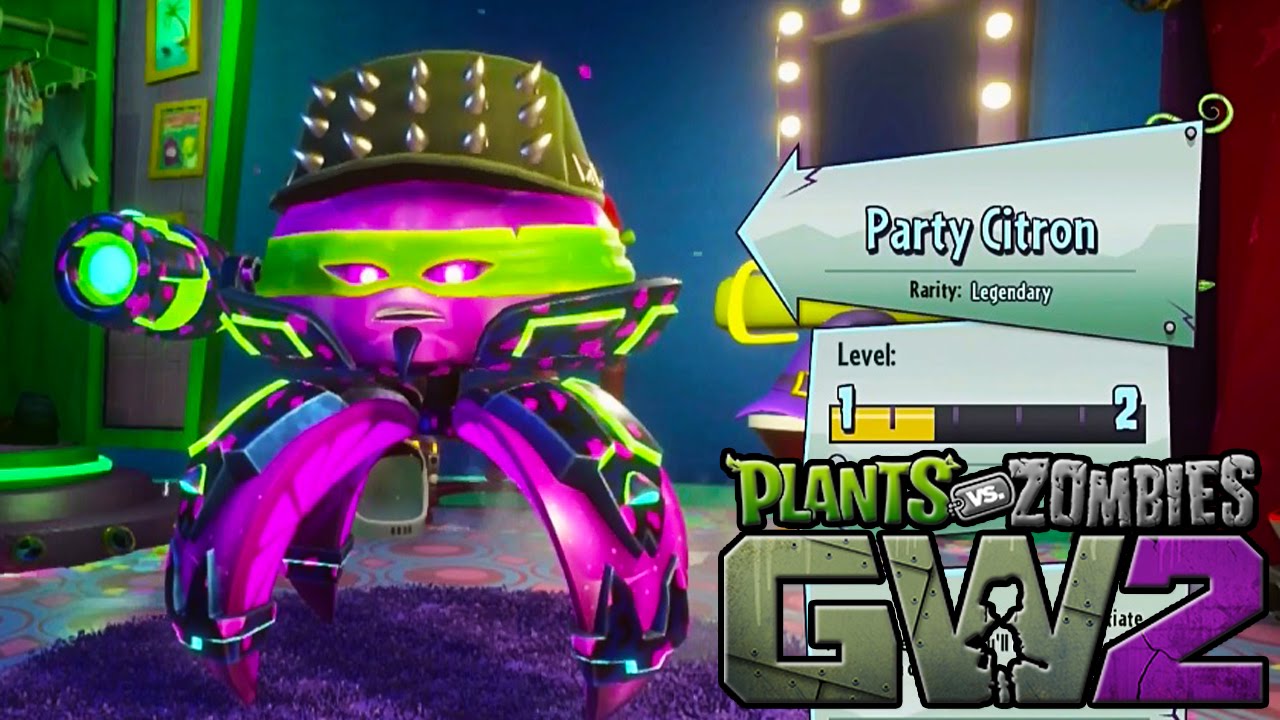 LEGENDARY Party Citron!! Plants Vs Zombies Garden