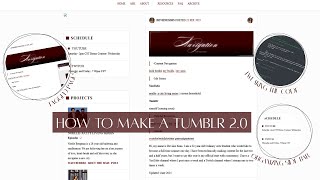 How to make a Tumblr 2.0 | Aesthetic Simblr, Organizing Post, Tagged Pages