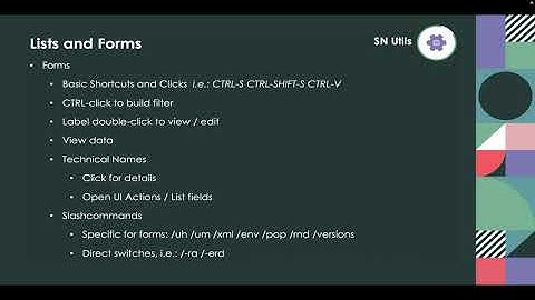 SN Utils - Forms - Now Learning
