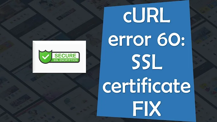 cURL error 60: SSL certificate FIX - wordpress