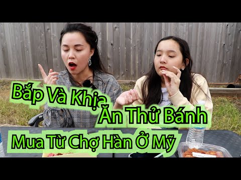 Video Bắp Và Khịa Ăn Thử Bánh Mua Ở Chợ Hàn II Bánh Kem Cực... - youtube