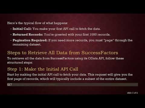 How to Pull All Data from SuccessFactors Using OData API