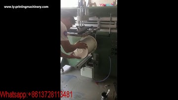 pail 360 degree screen printing machine for 2 color on bucket