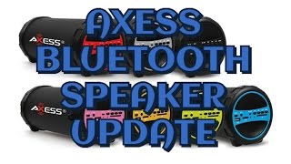AXESS BLUETOOTH SPEAKER UPDATE!