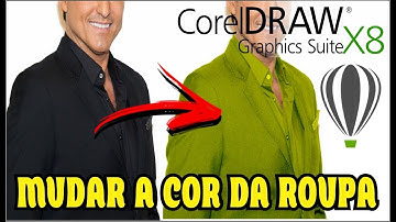 COMO MUDAR COR DE ROUPA NO COREL DRAW