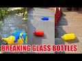 Breaking Glass Bottles &amp; Balloon Drops 😱🔥 Crushing Crunchy &amp; Soft Things! #asmr #satisfying