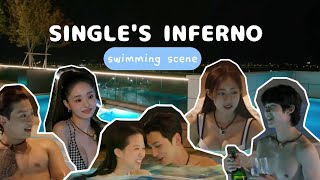 Being romantic in the pool | single's inferno |pt.1 ✧⁠*⁠。