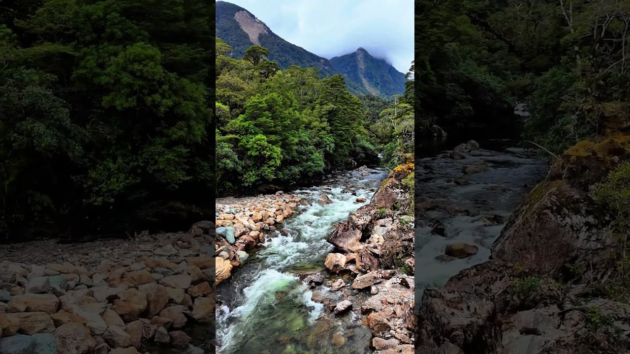 ⁣Fiord National Park #newzealand #waterfalls #bibleverse #praisesongs